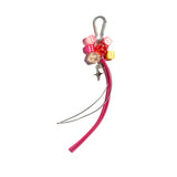 Lucky Roll Keychain Bag Charm in Pink