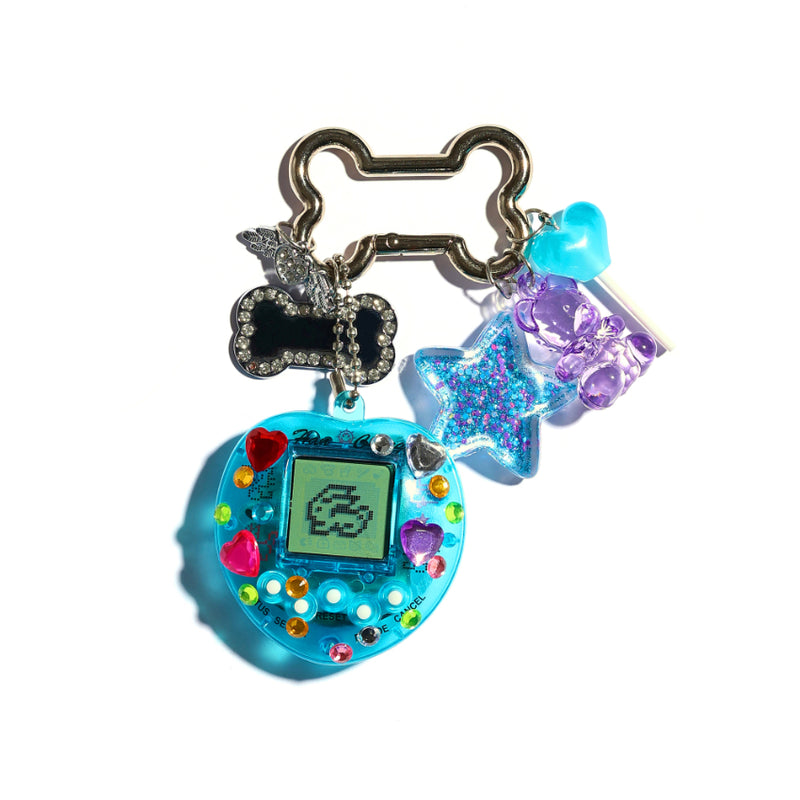 Gaming Nostalgia in Crystal DIY Keychain Bag Charm