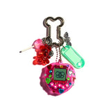 Gaming Nostalgia in Pink DIY Keychain Bag Charm