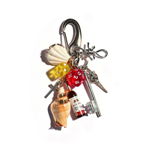 Beach Picnic Keychain Bag Charm