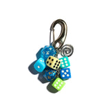 Try My Luck Keychain Bag Charm in Blue