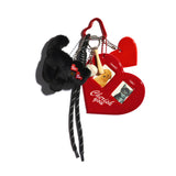 I Heart you Keychain Bag Charm