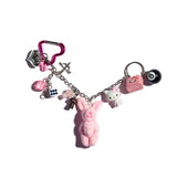Pink Day Dream  Keychain Bag Charm