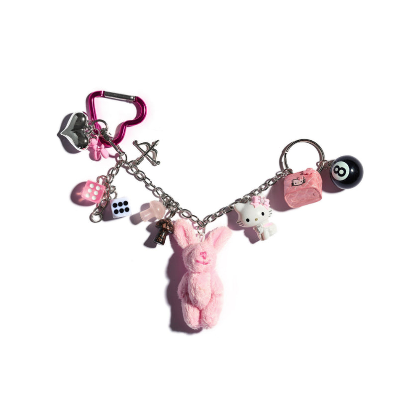 Pink Day Dream  Keychain Bag Charm