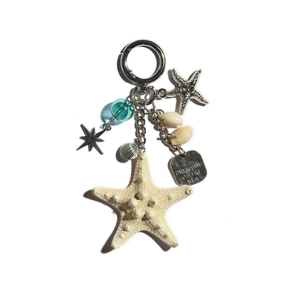 Ocean Whisper Starfish Keychain Bag Charm