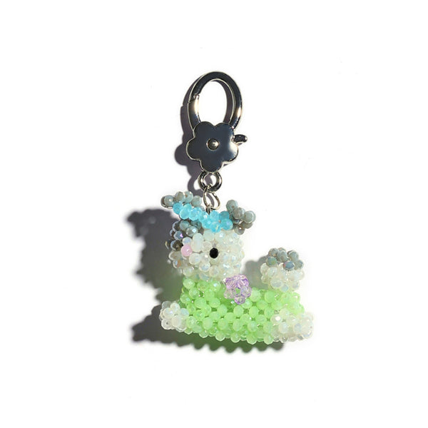 Grandma's Bunny Keychain Bag Charm