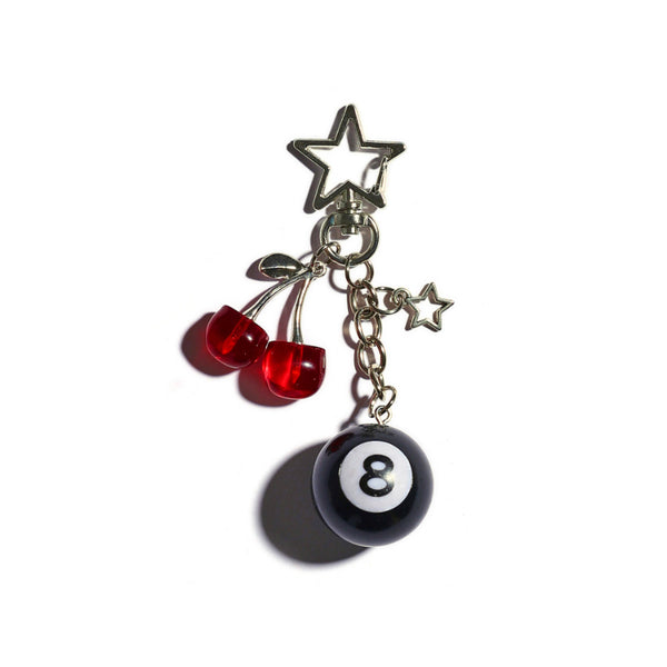 Lucky 8 Keychain Bag Charm