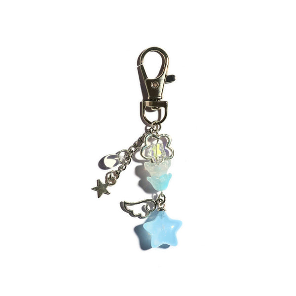 Mystic Moonstone Keychain Bag Charm