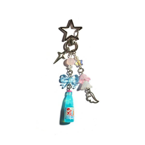 Fizzy Fun Keychain Bag Charm in Blue