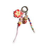 Hawaiian Playground Keychain Bag Charm in Red