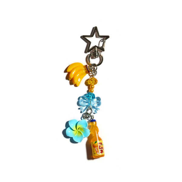 Hawaiian Summer Keychain Bag Charm