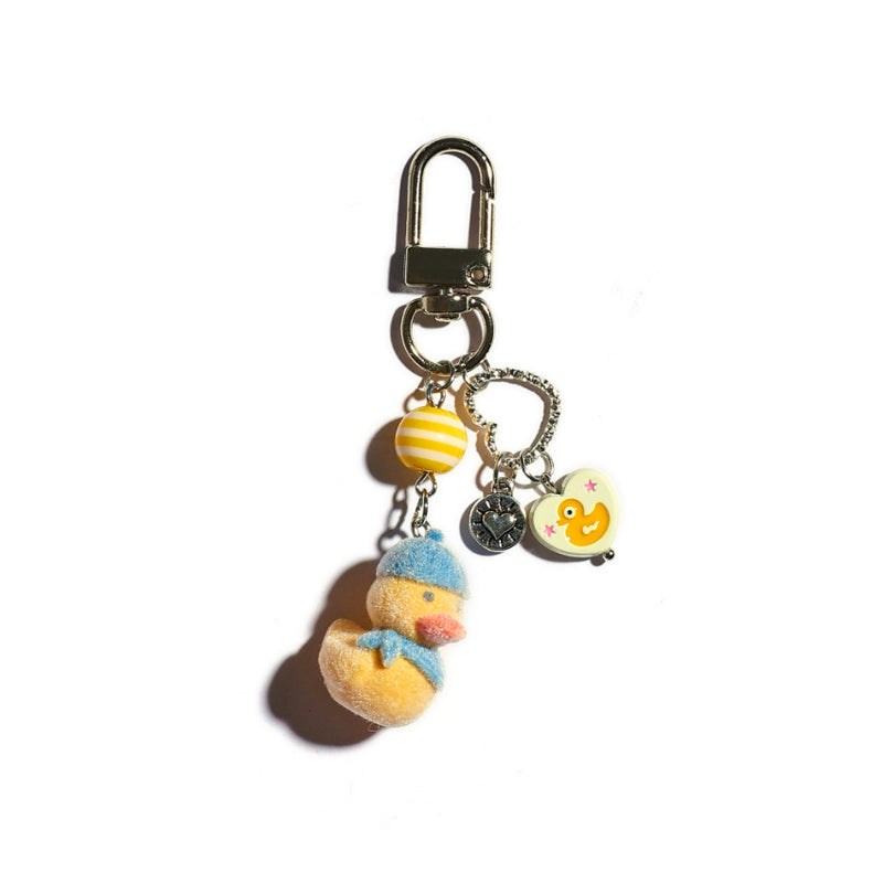 Cheerful Duckling Keychain Bag Charm