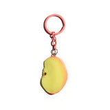 Green Apple Slice Keychain Bag Charm