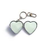 Cream Bow Mirror Keychain Bag Charm
