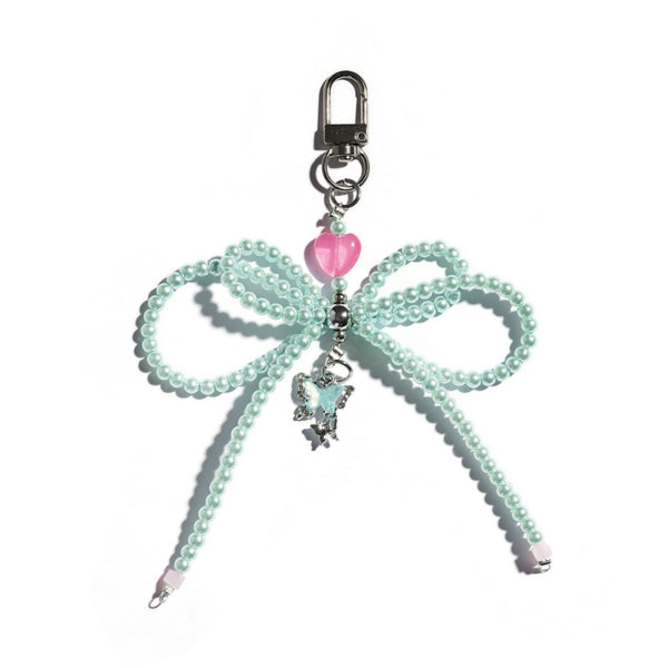 Butterfly on Lake Keychain Bag Charm