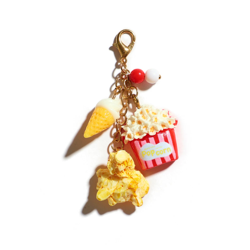 Popcorn Time Keychain Bag Charm