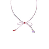 Bowknot Necklace in Red
