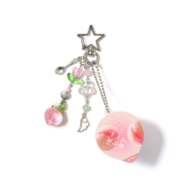Strawberry Chocolate Jelly Bag Charm Keychain