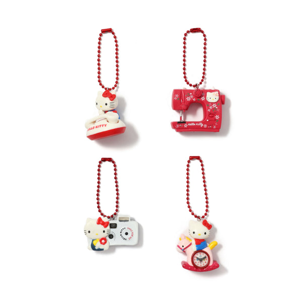 Kitty Family Bag Charm Keychain Set