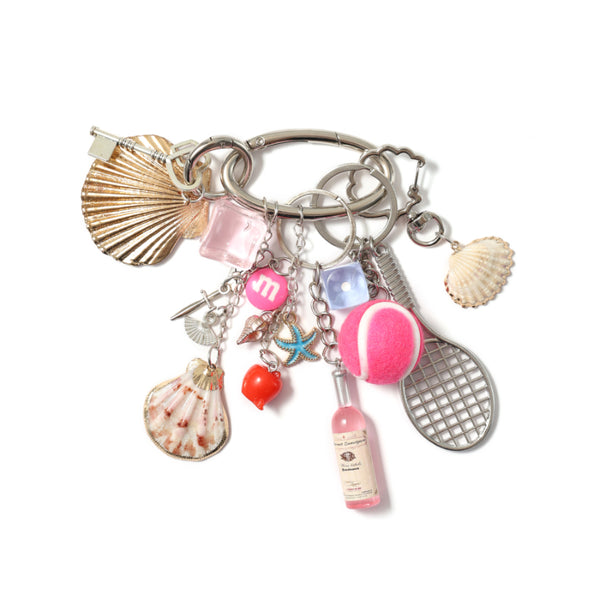 Beachy Gym Class Bag Charm Keychain
