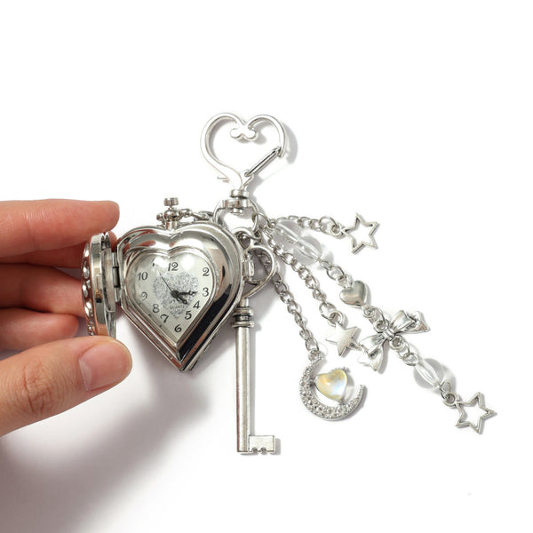 Sailor Moon Heart Locket Bag Charm Keychain