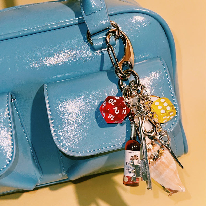 Beach Picnic Keychain Bag Charm