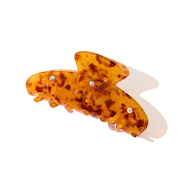 Bowknot Hair Claw in Tea