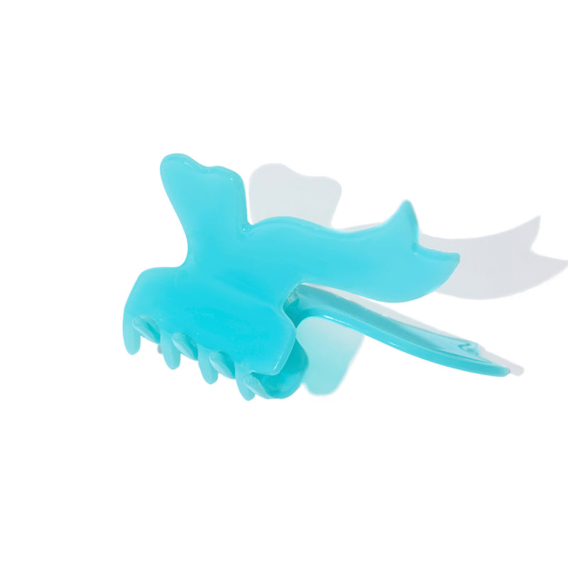 Bowknot Claw in Cream Blue