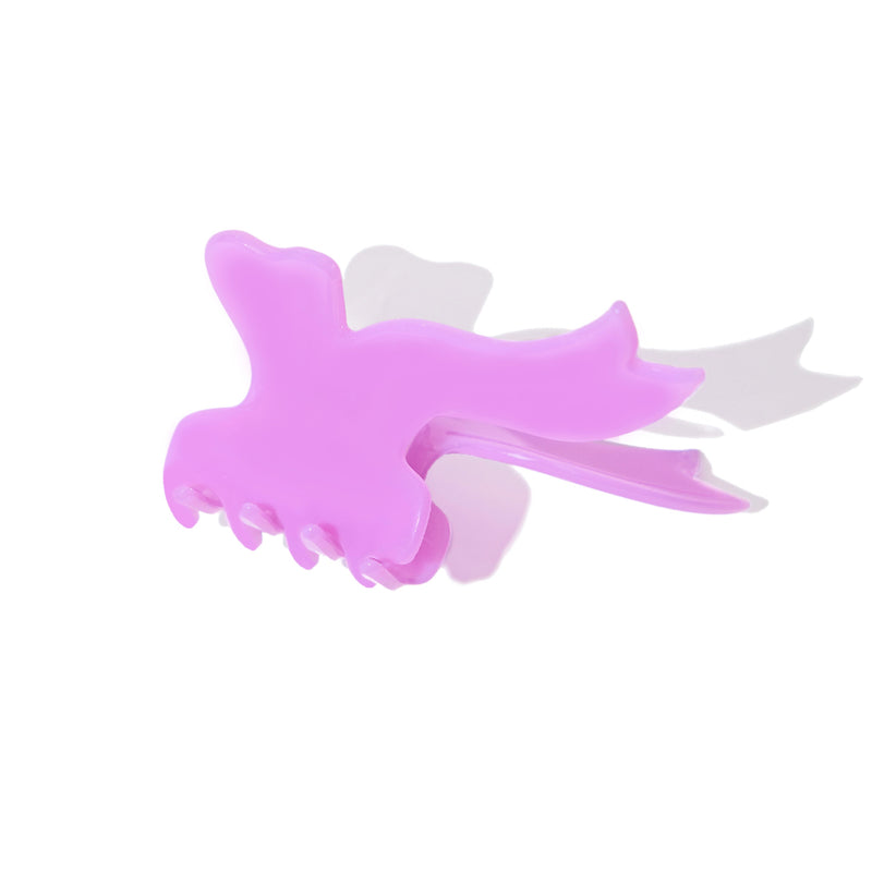 Bowknot Claw in Cream Purple