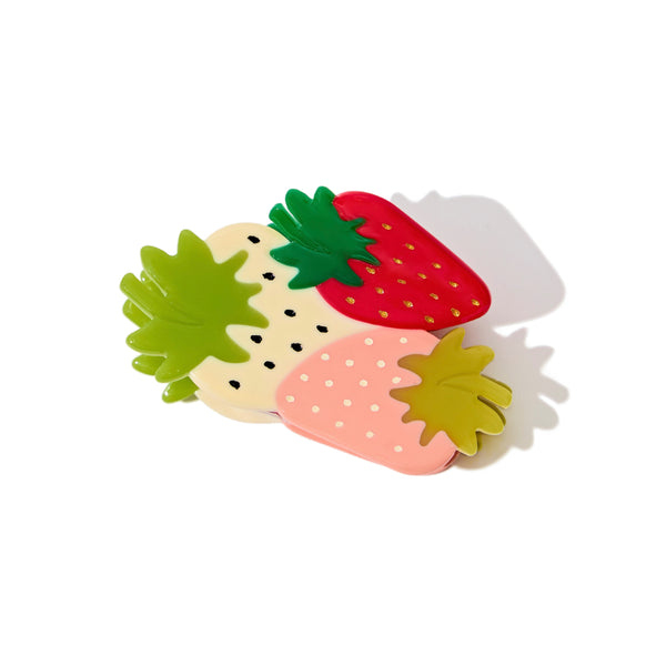 Strawberry Triplet Hair Claw