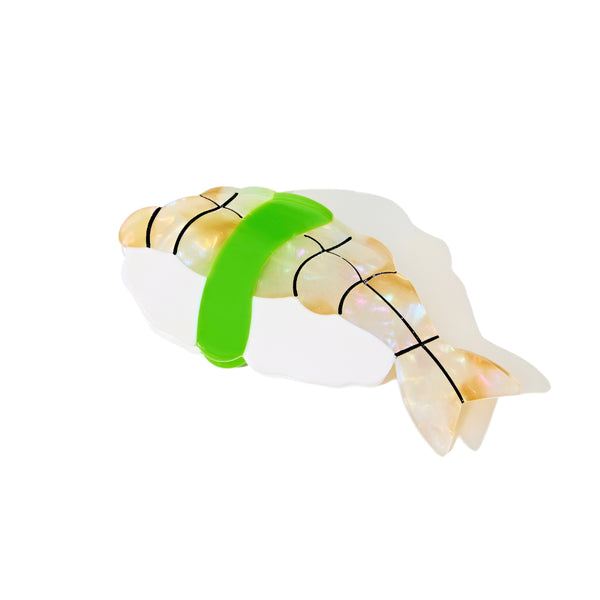 Shrimp Sushi Hair Claw in White