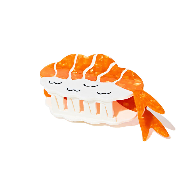 Shrimp Sushi Hair Claw in Orange