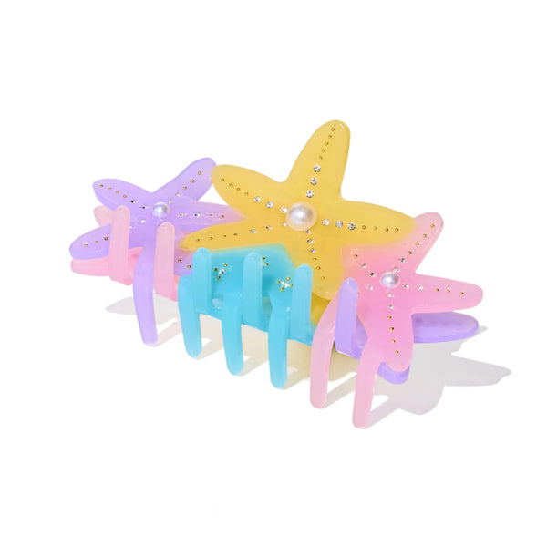 Ocean Star Hair Claw in Yellow