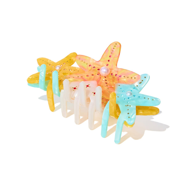 Ocean Star Hair Claw in Orange