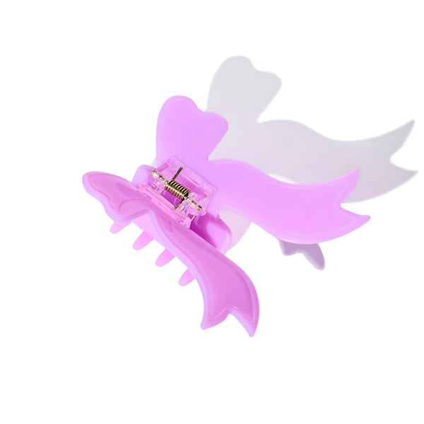 Bowknot Claw in Cream Purple