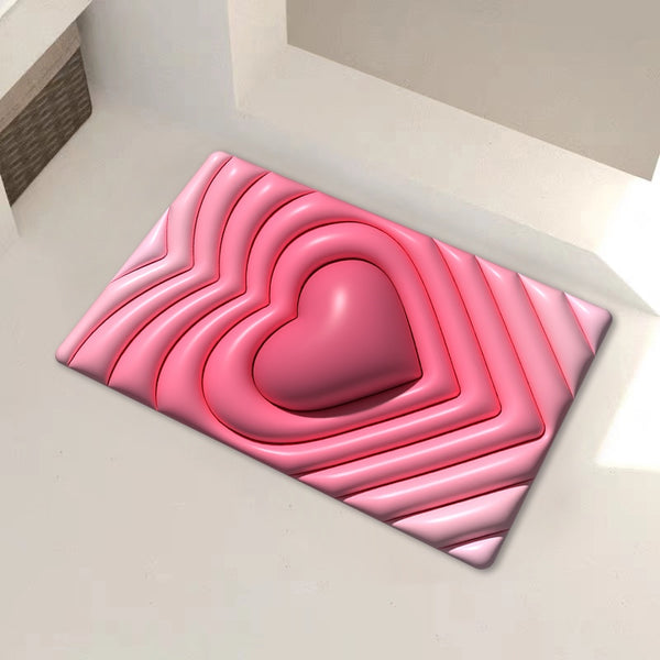Heart Wave Innovative Quick Dry Bath Mat