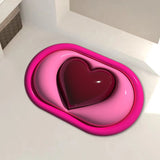 Cupid  Innovative Quick Dry Bath Mat in Strawberry