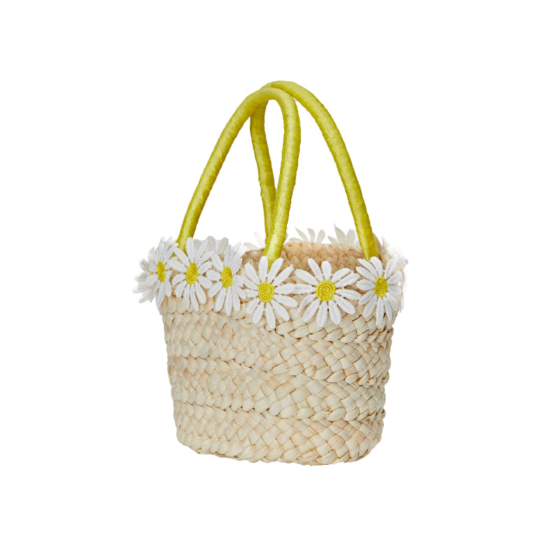 Daisy Bloom Straw Bag