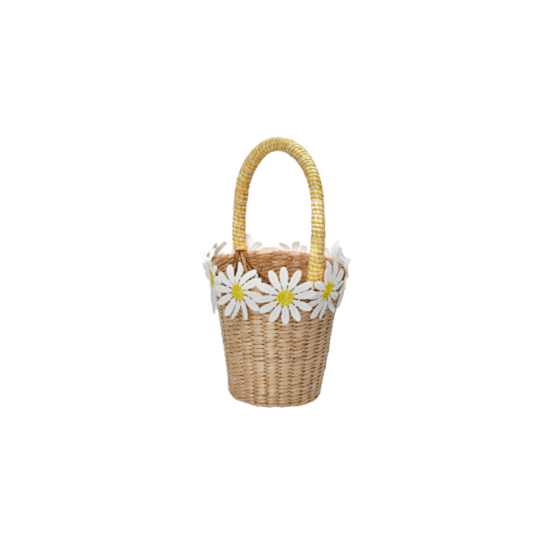 Daisy Bloom Straw Bag