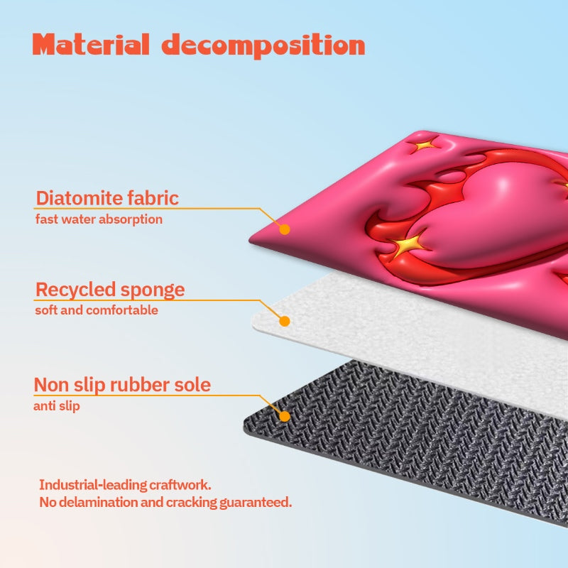 Smoking Hot Innovative Quick Dry Bath Mat