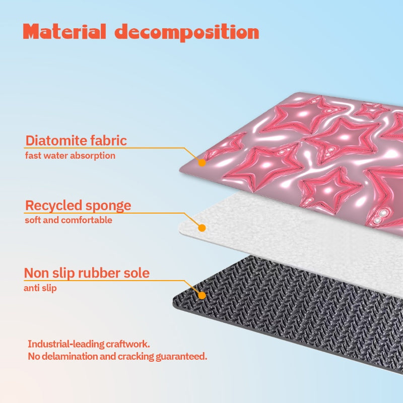 Olivia Innovative Quick Dry Bath Mat