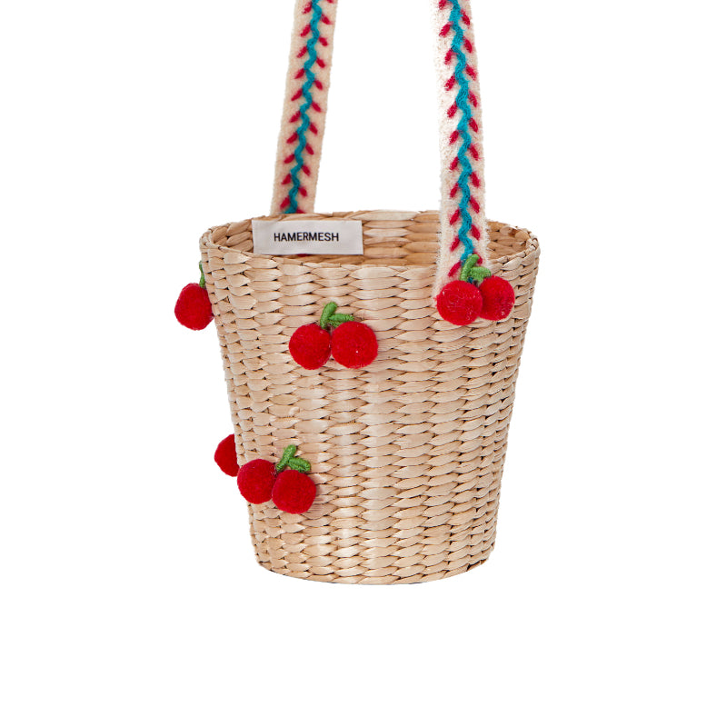 Cherry Straw Bag