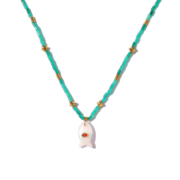 Jaded Fishlet Necklace