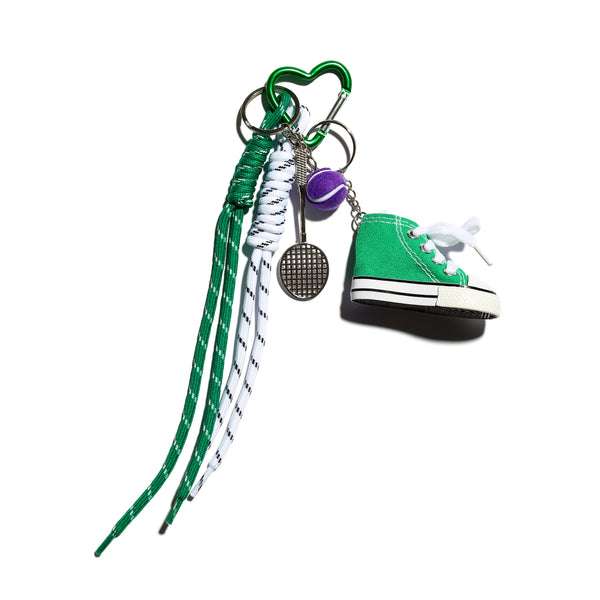 Converse Girl in Green Bag Charm Keychain