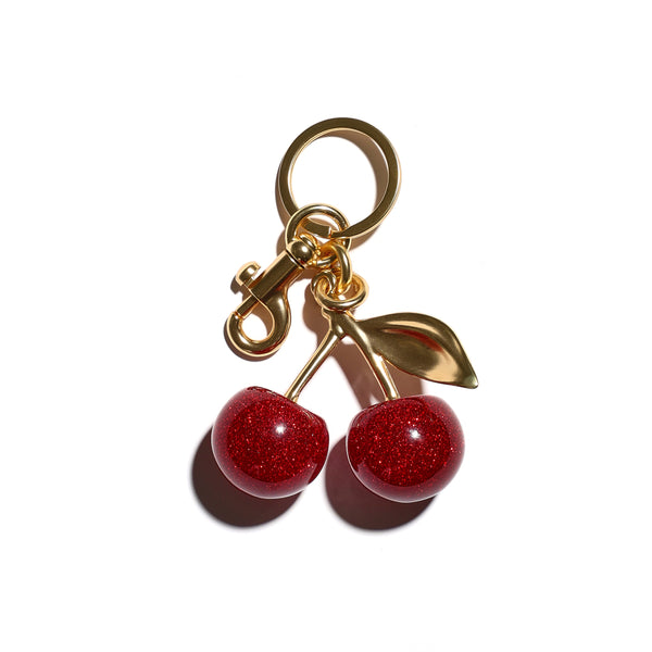 Cherry Bomb in Pink Bag Charm Keychain