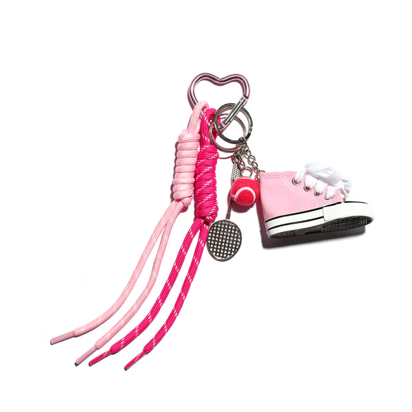 Converse Girl in Green Bag Charm Keychain