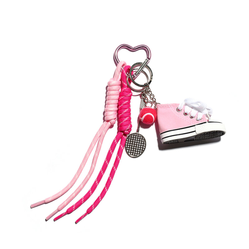 Converse Girl in Purple Bag Charm Keychain
