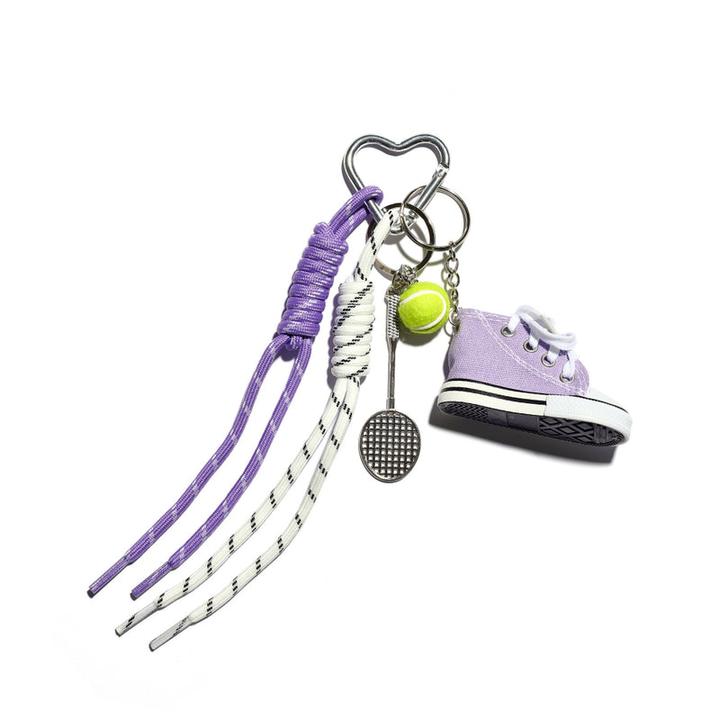 Converse Girl in Pink Bag Charm Keychain