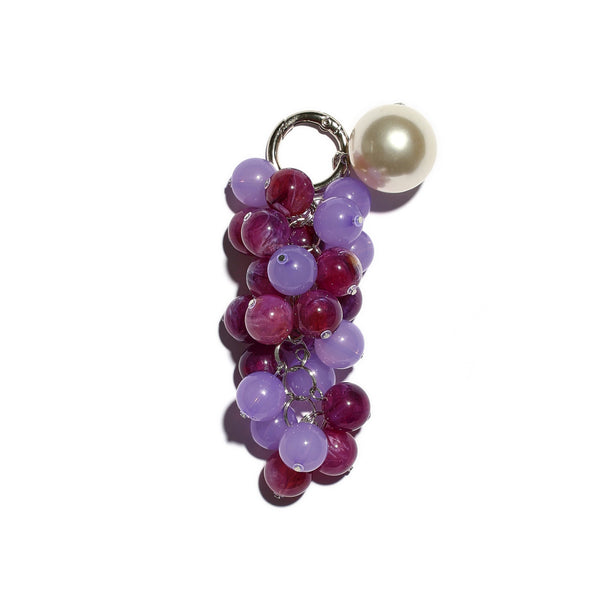 French Summer Grape Bag Charm Keychain