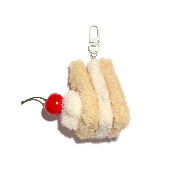 Cherry Cake Bag Charm Keychain
